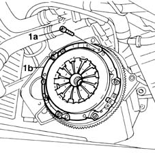 Clutch - r + r with gearbox removed