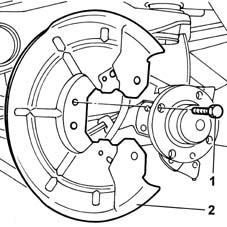 Rear brake disc guard - r r