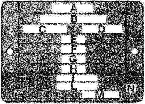 V.I.N. plate showing fields labeled A through N