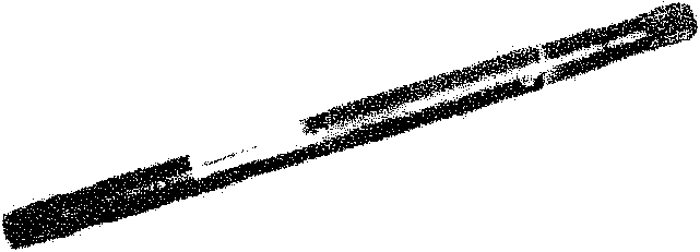 A complete drive shaft lying horizontally