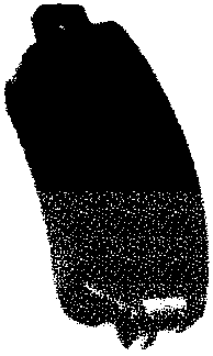 View of a brake pad showing the lining and backing plate