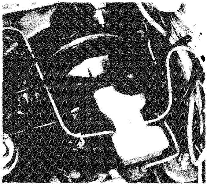 Photo showing the servo brake fitted on the vehicle