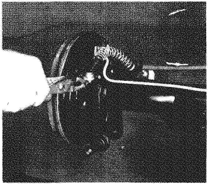 Removing-refitting handbrake cable