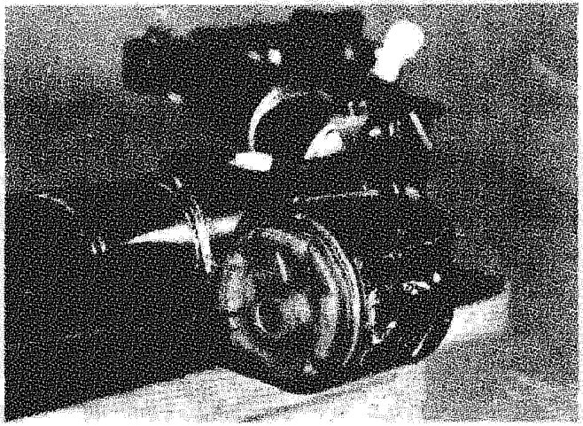 Centre flexible bush anchoring the rear axle to the bodyshell