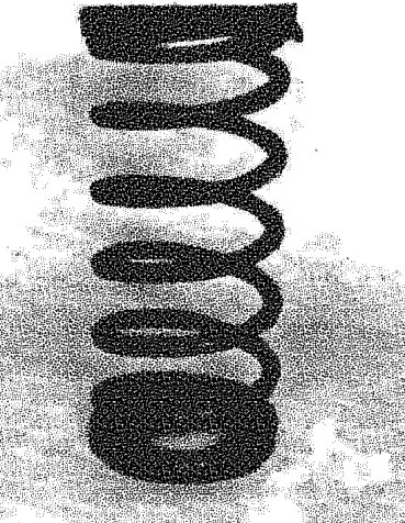 A black coil spring