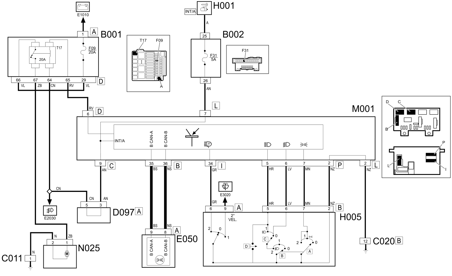 HEADLAMP WASHER - WIRING DIAGRAM