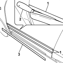 SCUFF PANEL SIDE MOULDING (ONE) - R+R