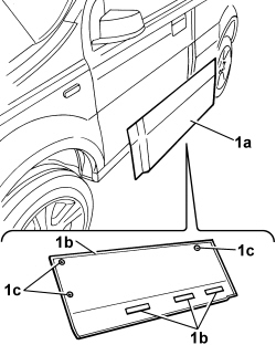 SCUFF PANEL SIDE MOULDING (ONE) - R+R
