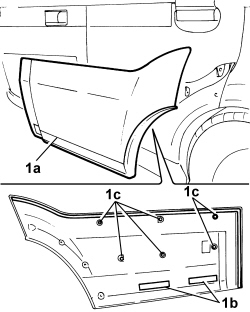 SCUFF PANEL SIDE MOULDING (ONE) - R+R