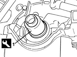 FRONT CRANK SHAFT COVER OIL SEAL - REPLACE