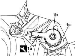 Toothed drive pulley - r + r with timing belt removed