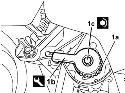 Toothed drive pulley - r + r with timing belt removed