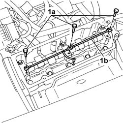 Timing mount oil pipe - r r