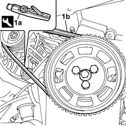 Alternator drive belt - adjust tension