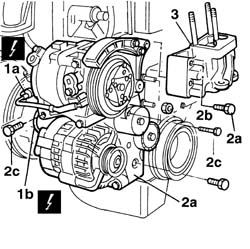 Engine - position on stand and remove