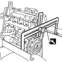 Engine - position on stand and remove