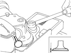 Single cylinder head, removed - overhaul