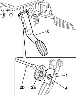 Brake pedal - r+r manual gearbox versions