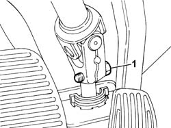 Steering control shaft SUPPORT - R.R.