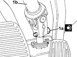 Steering control shaft joints - tighten screws