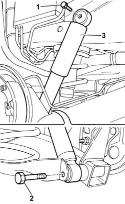 Rear suspension dampers - r r