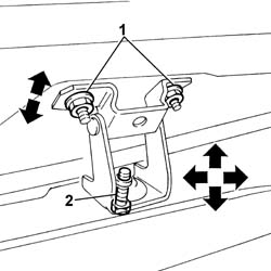 Tailgate - adjust centring and profile - includes hinge and compartment seal adaptation