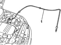 Bonnet lid opening cable - r r