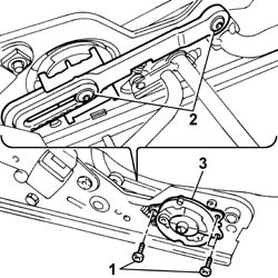 Drivers seat manual height adjustment device - r r