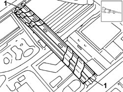 R.R. ROOF SUPPORT CROSSMEMBER