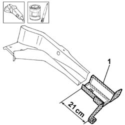 Boot floor pan rail partial