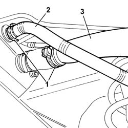 Fuel filler pipe - rigid section - r r