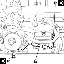 Engine oil delivery pipe to turbocharger - r + r