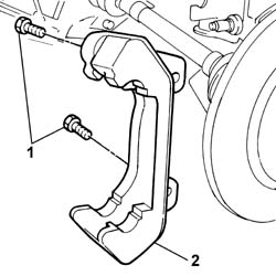 Front brake calliper bracket - r r