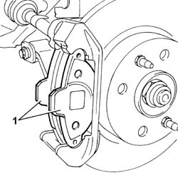 Front brake pads - replace