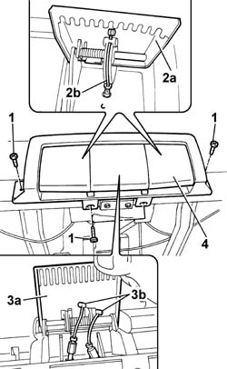 Rear seat/ backrest. - movement control LEVERS R.R.