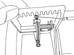 Rear seat BACKREST locking/release CABLE - R.R.