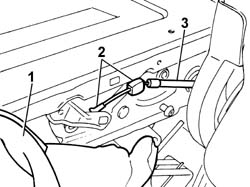 Rear seat BACKREST locking/release CABLE - R.R.
