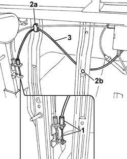 Rear seat sliding control CABLE - R.R.