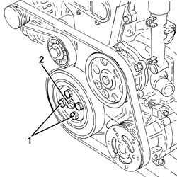 Engine - position on stand and remove