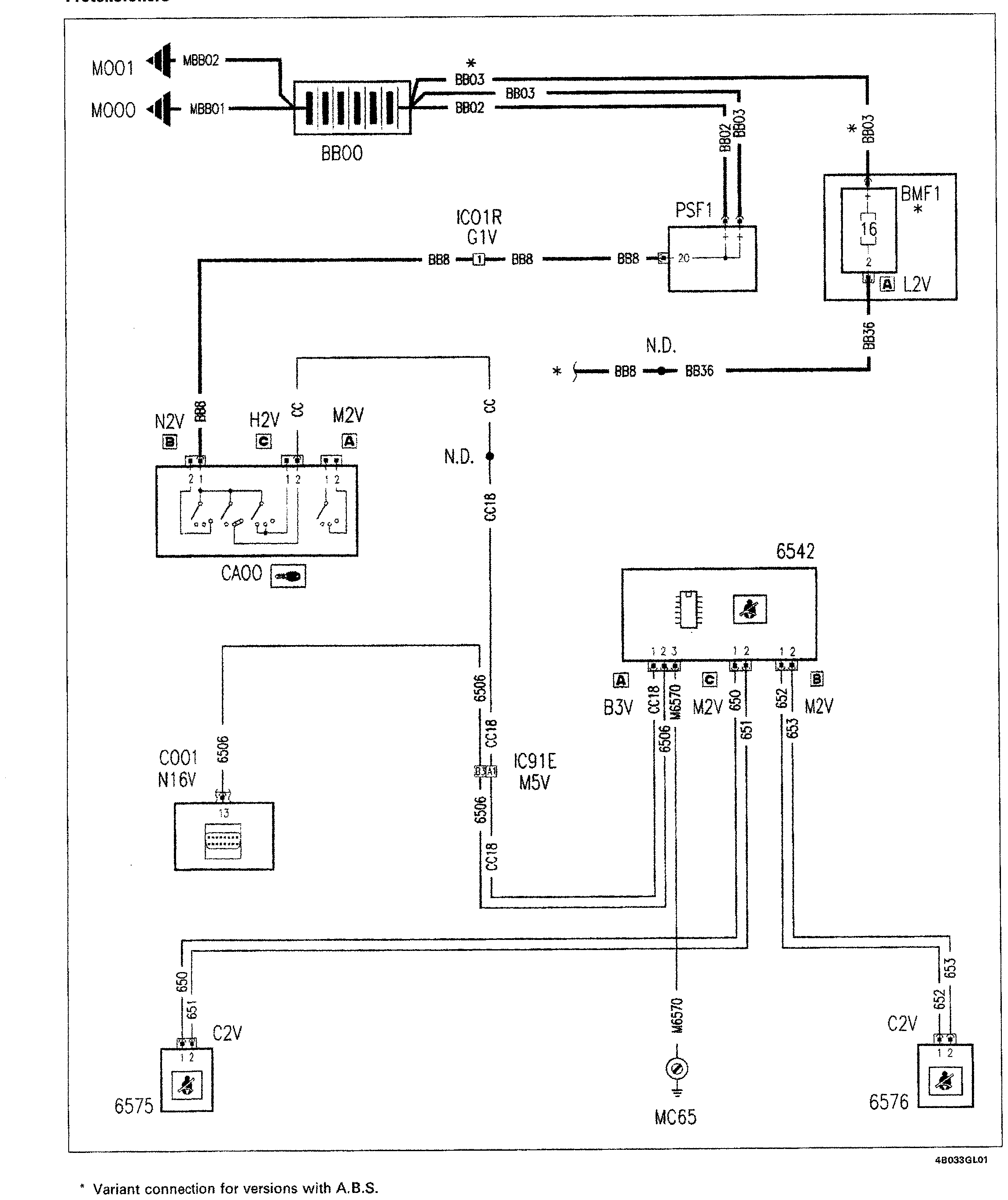 Fiat Scudo wiring diagram: 55 ELECTRICAL EQUIPMENT – Wiring diagrams (2000 update)