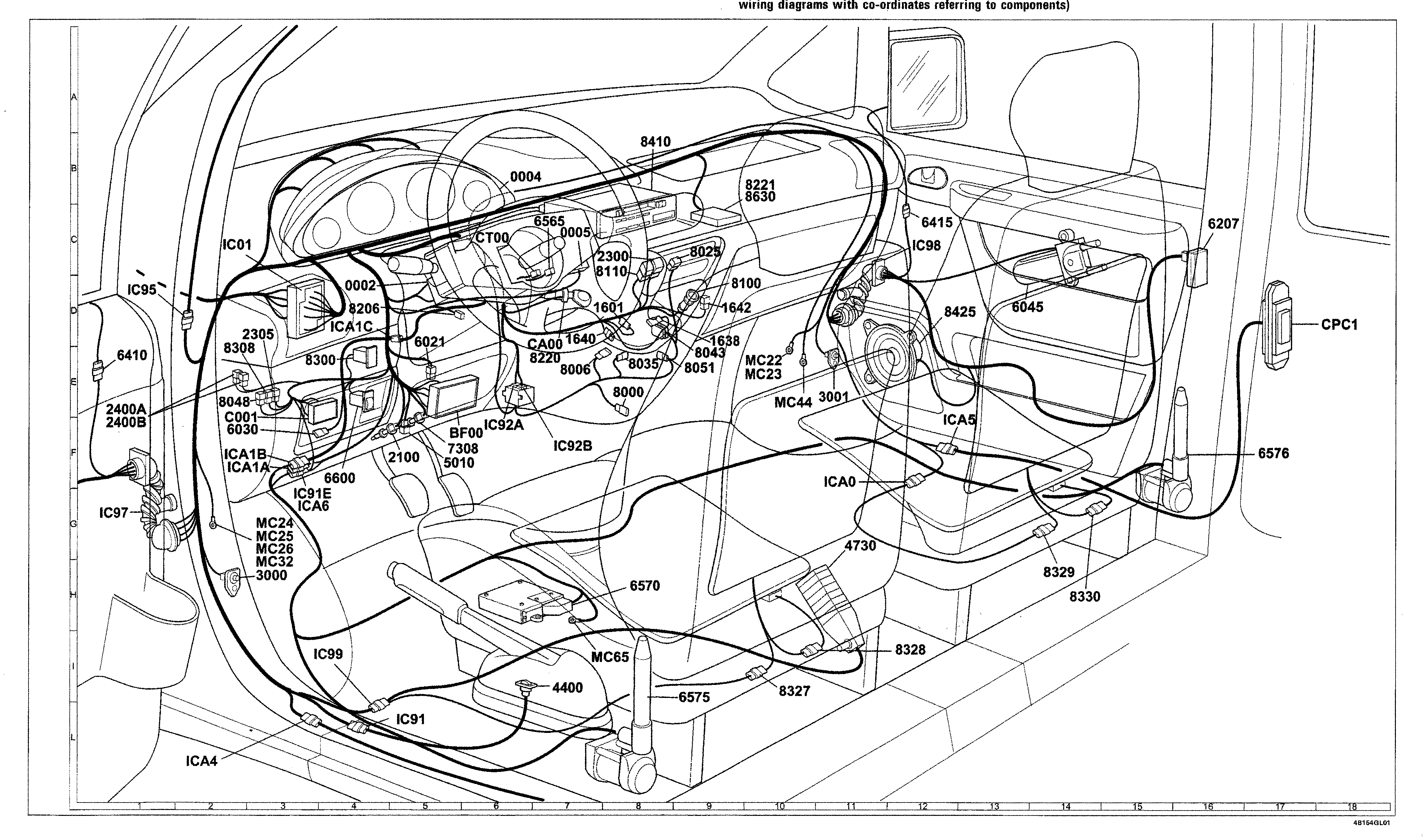 Fiat Scudo wiring diagram: 55 ELECTRICAL EQUIPMENT – Wiring diagrams (2000 update)