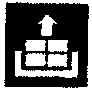 Icon indicating upward and downward movement for removing the condenser