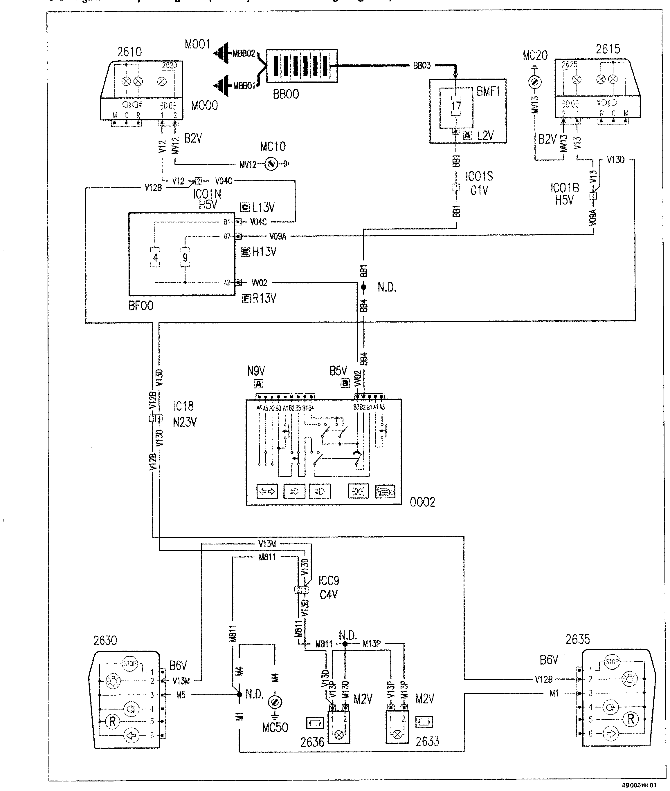 Fiat Scudo wiring diagram: 55 ELECTRICAL EQUIPMENT – Wiring diagrams (2002 update)