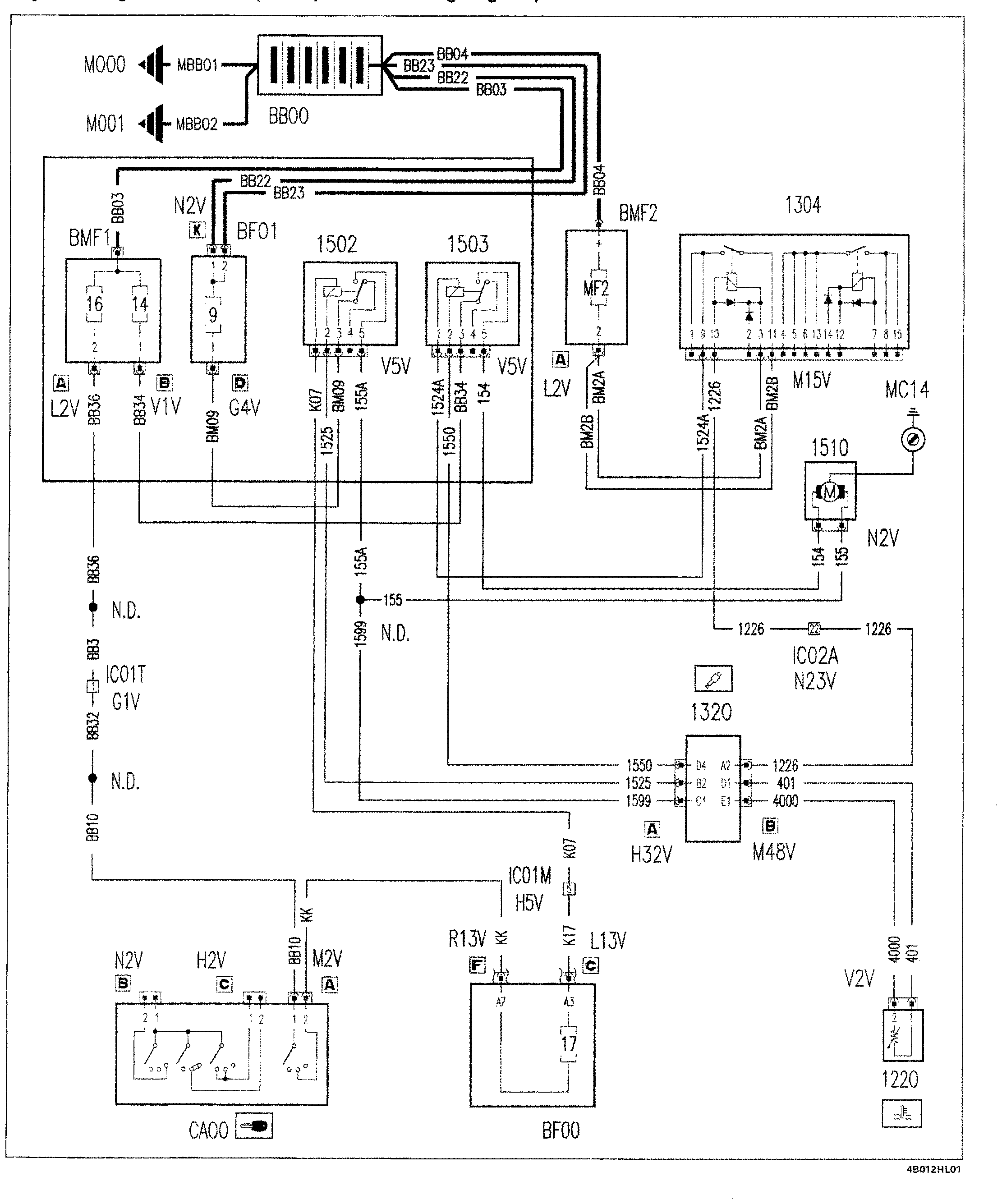 Fiat Scudo wiring diagram: 55 ELECTRICAL EQUIPMENT – Wiring diagrams (2002 update)