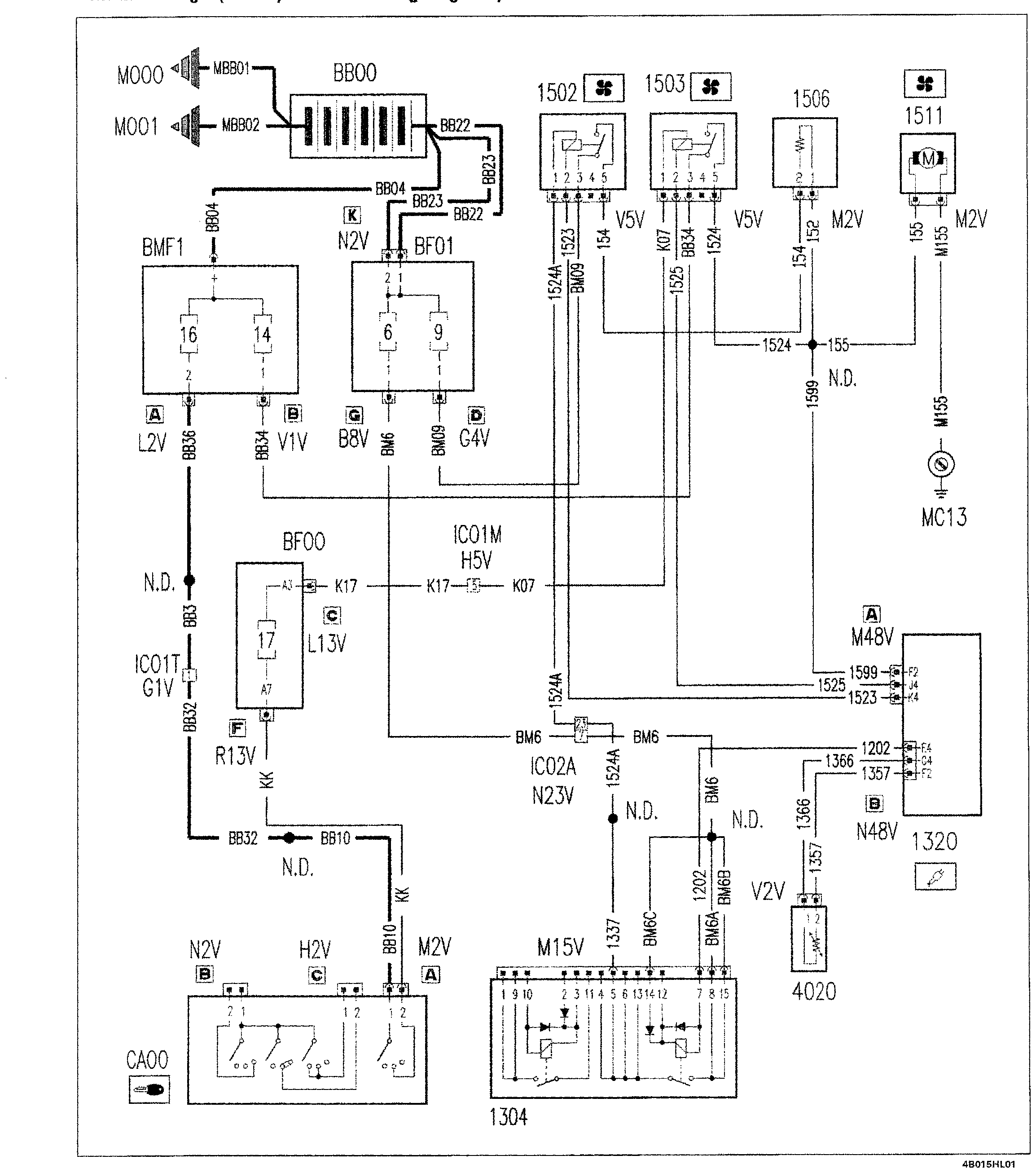 Fiat Scudo wiring diagram: 55 ELECTRICAL EQUIPMENT – Wiring diagrams (2002 update)
