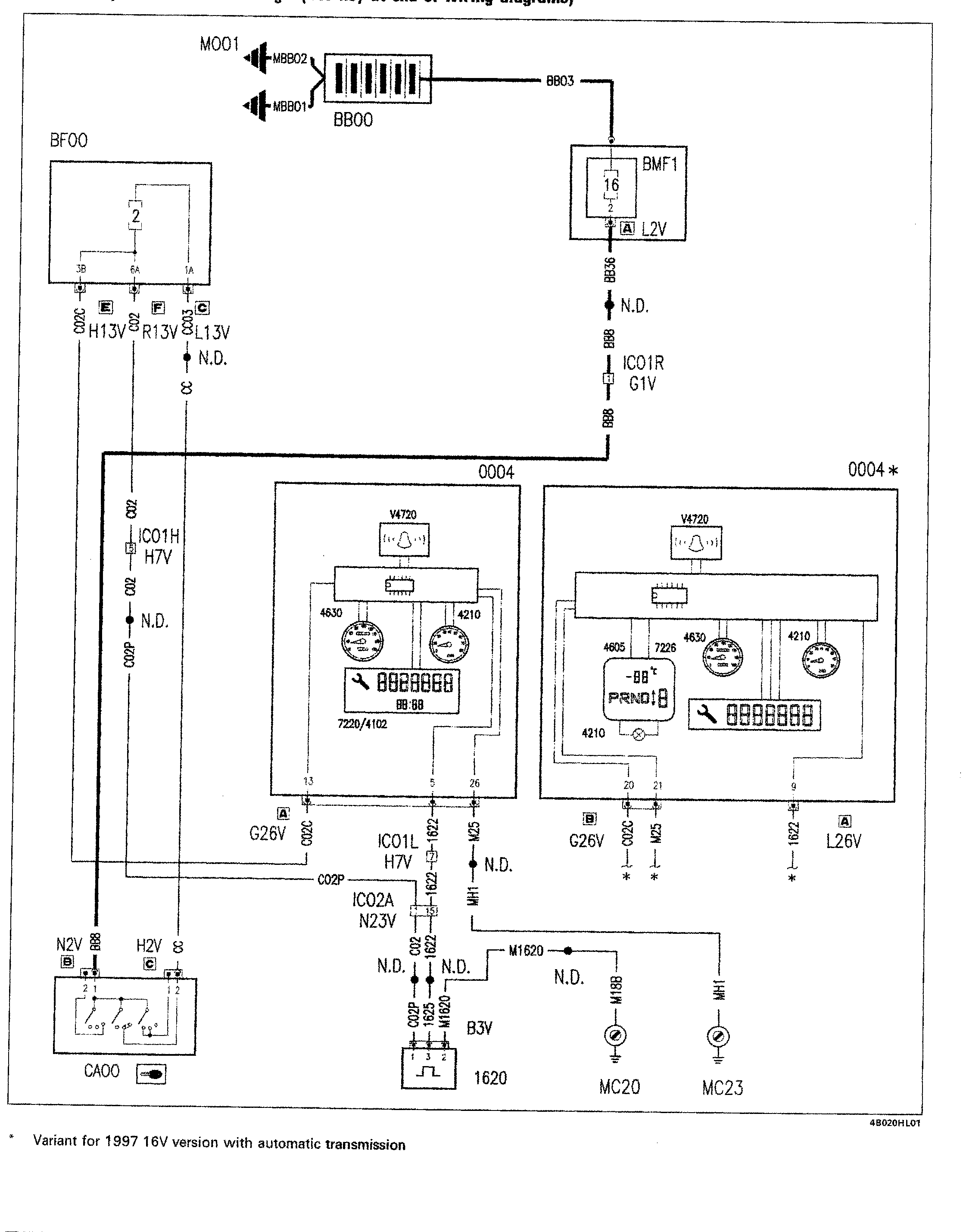 Fiat Scudo wiring diagram: 55 ELECTRICAL EQUIPMENT – Wiring diagrams (2002 update)