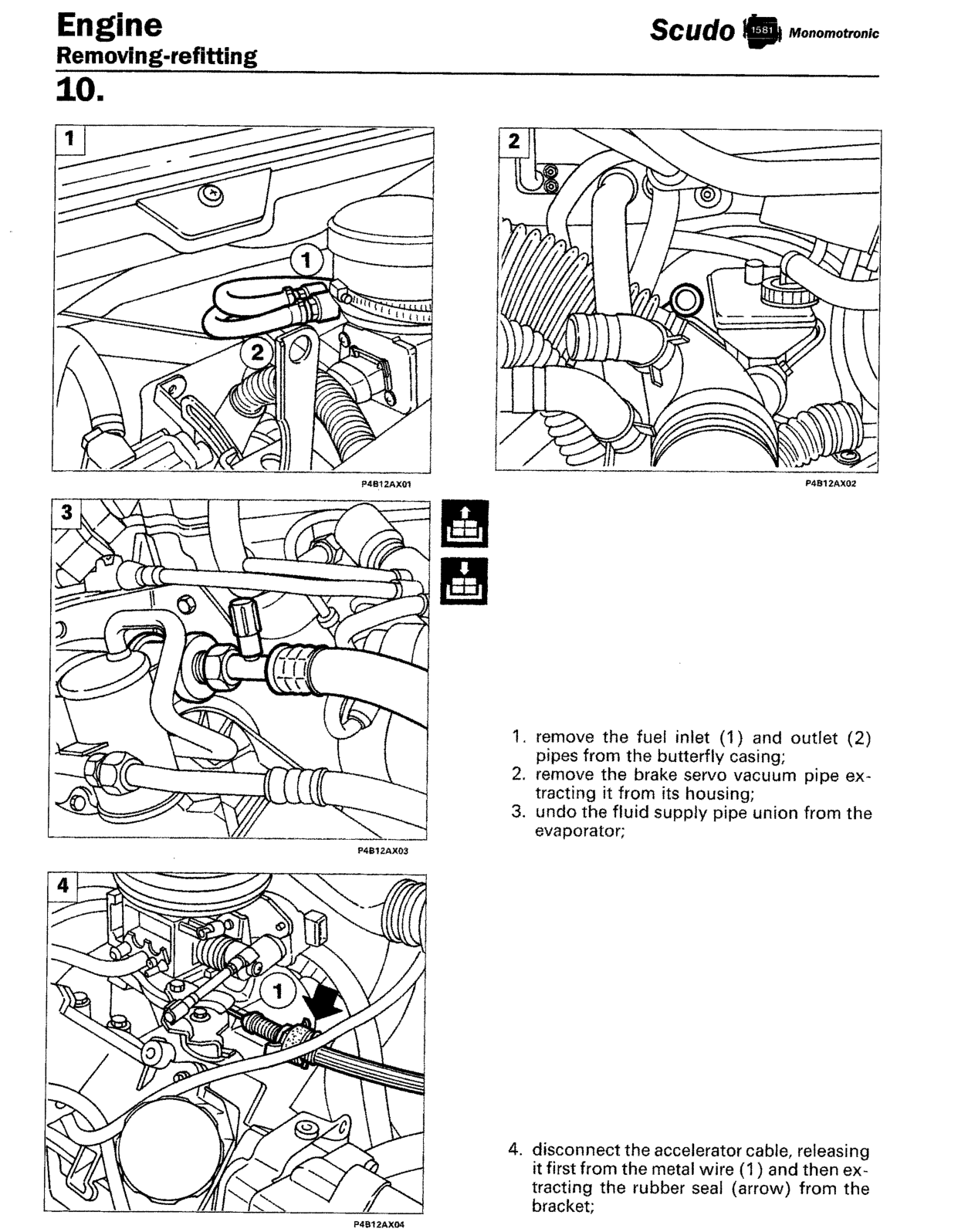 Scan of the original manual page with all its drawings