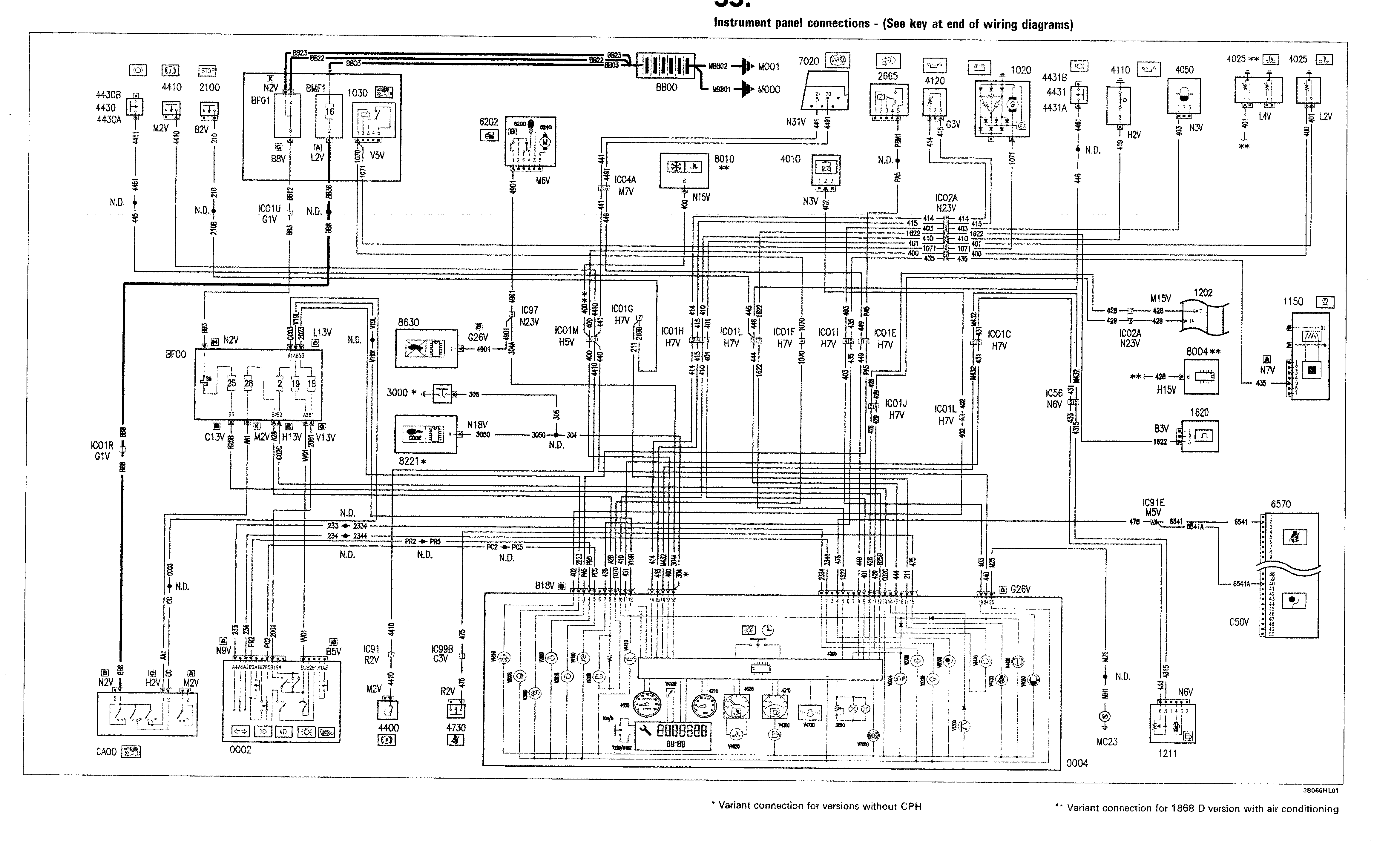 Fiat Scudo wiring diagram: 55 ELECTRICAL EQUIPMENT – Wiring diagrams (2002 update)