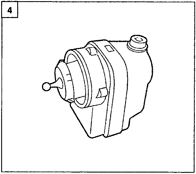 Clutch master cylinder with pushrod and reservoir cap