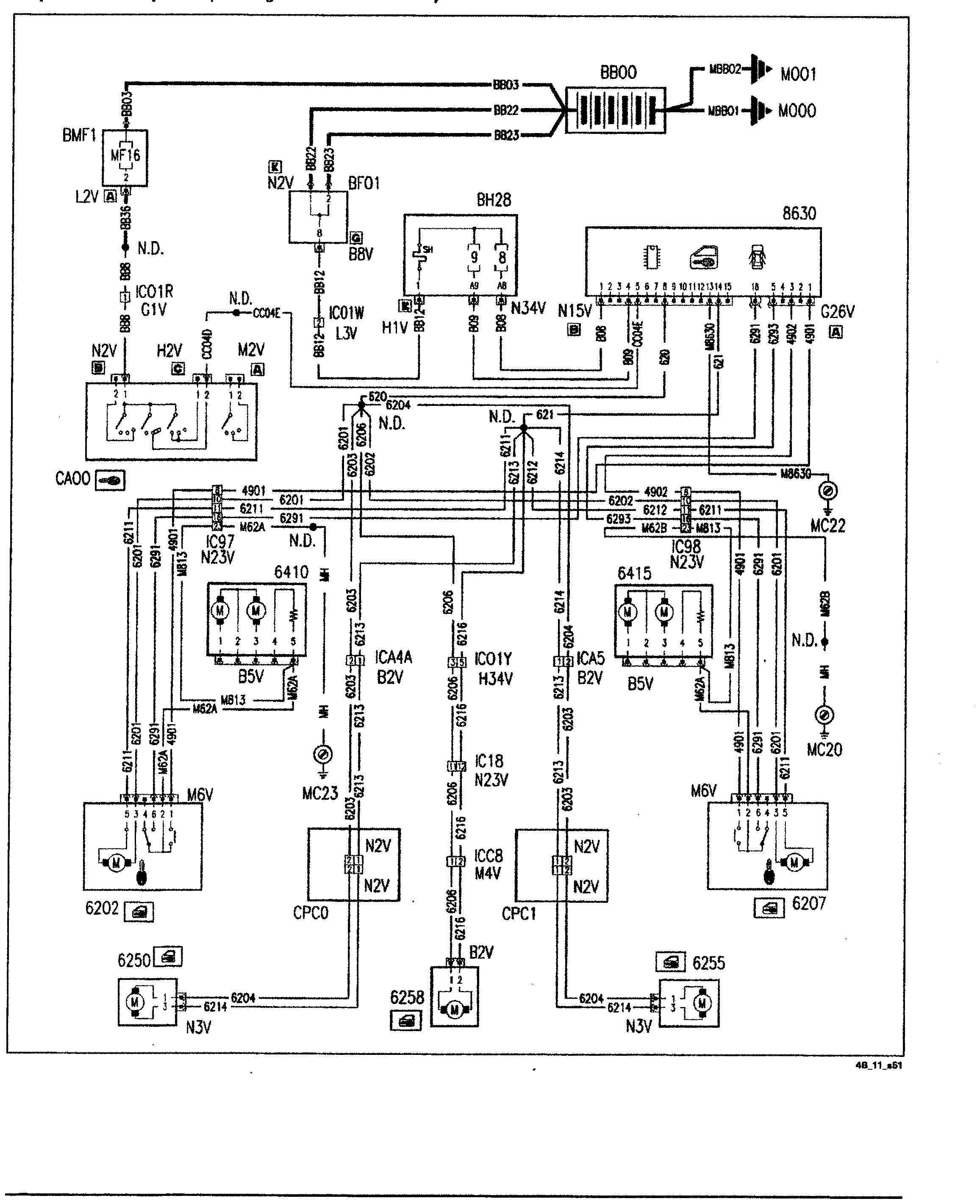 Fiat Scudo wiring diagram: 55 ELECTRICAL EQUIPMENT – Wiring diagrams (2003 update)